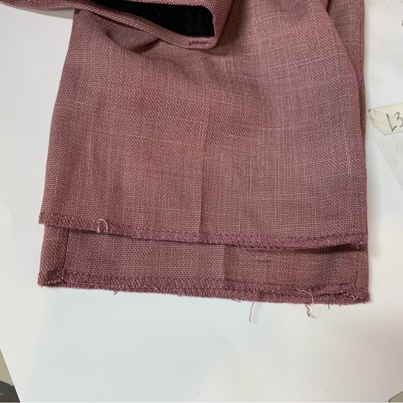 Soul of London Slim Fit Chambray Men’s Trousers Pants in Pink - Picture 9 of 10